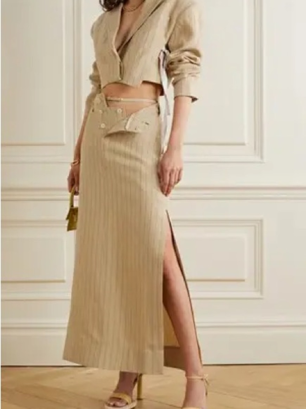 Jacquemus L’Amour Linen Midi skirt